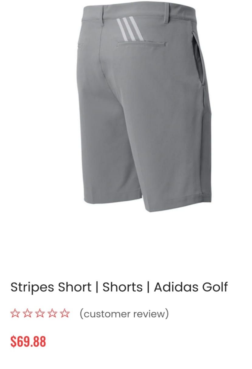 Шорты Adidas 3 Stripe Golf Shorts