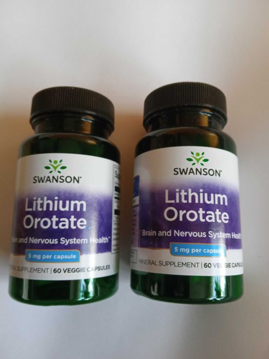 Swanson Lit, Orotan litu, , Lithium Orotate 2 opakowania