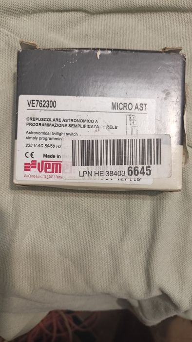 Programator czasowy Vemer VE762300
