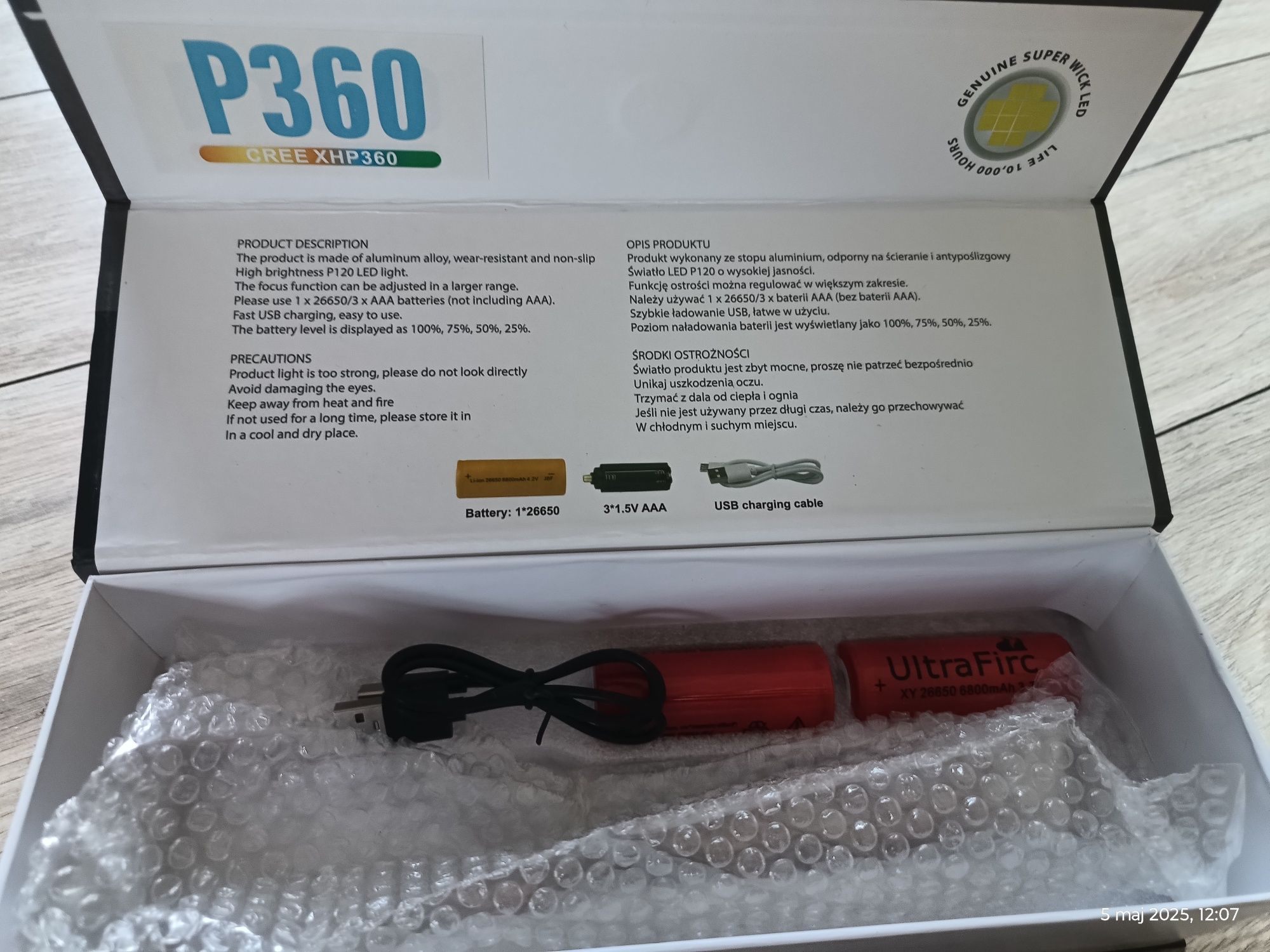 Nowa latarka Ortex P360