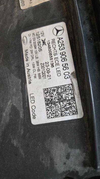 Mercedes GLC W253 фари Multibeam 2019+ оригінал Європа