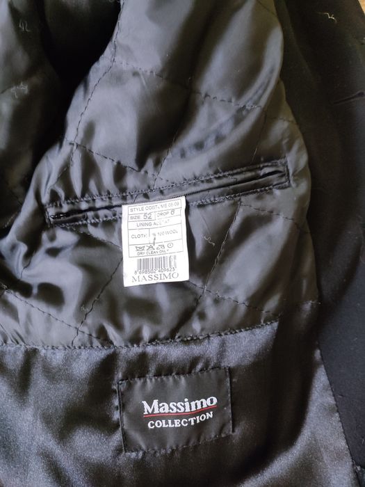 Męski płaszcz Mossimo czarny wełniany