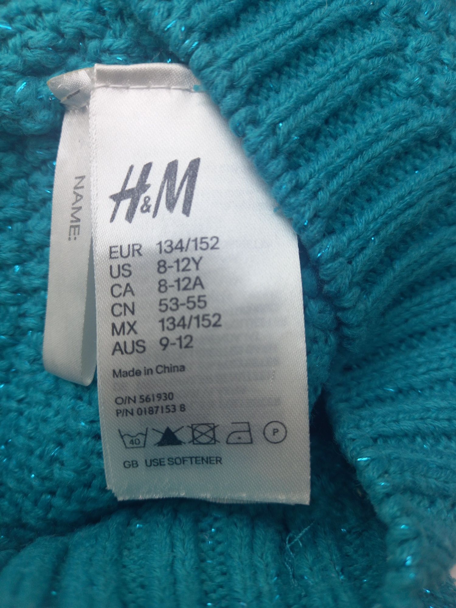 H&M czapka wiosenna dla dziewczynki 8-12 lat