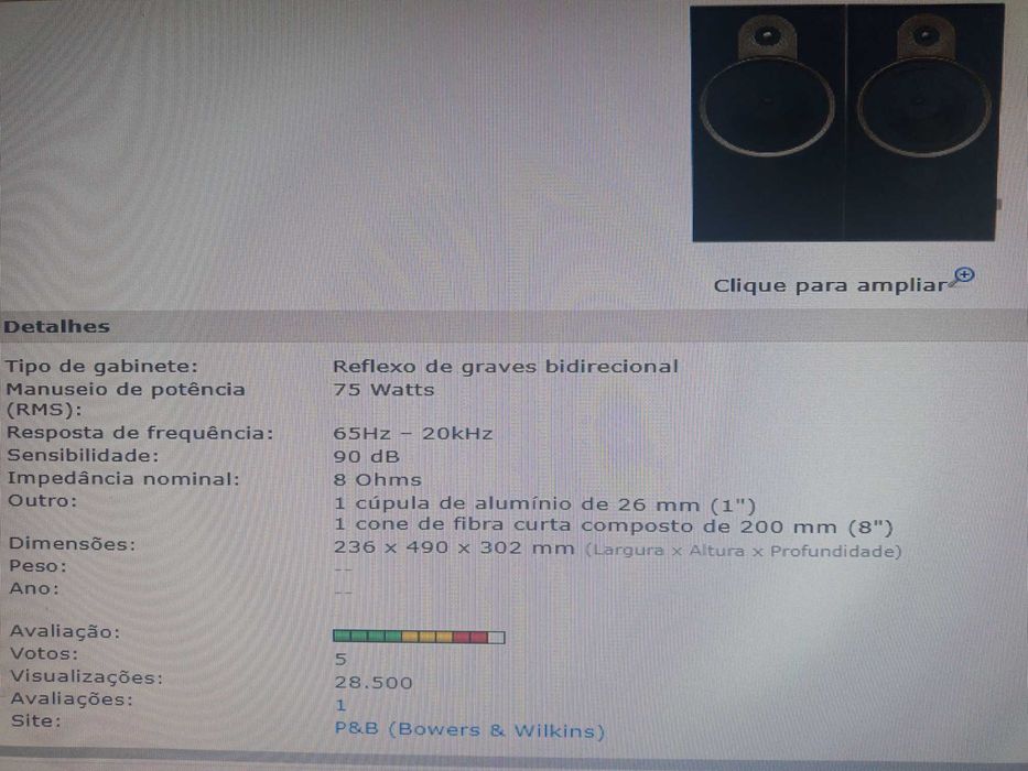 Colunas B&W DM560