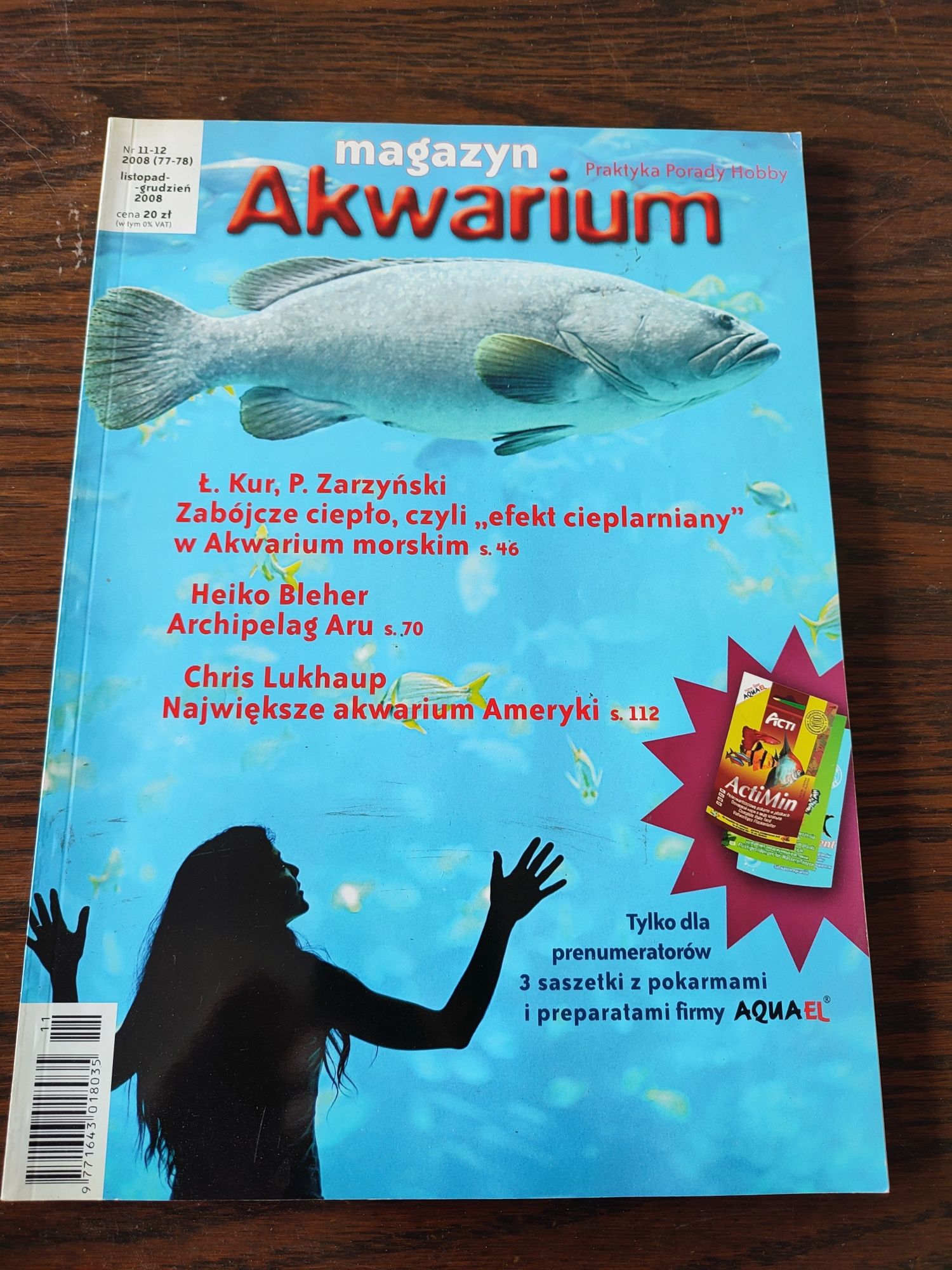 Magazyn akwarium czasopismo akwarystyczne 77-78 z 2008