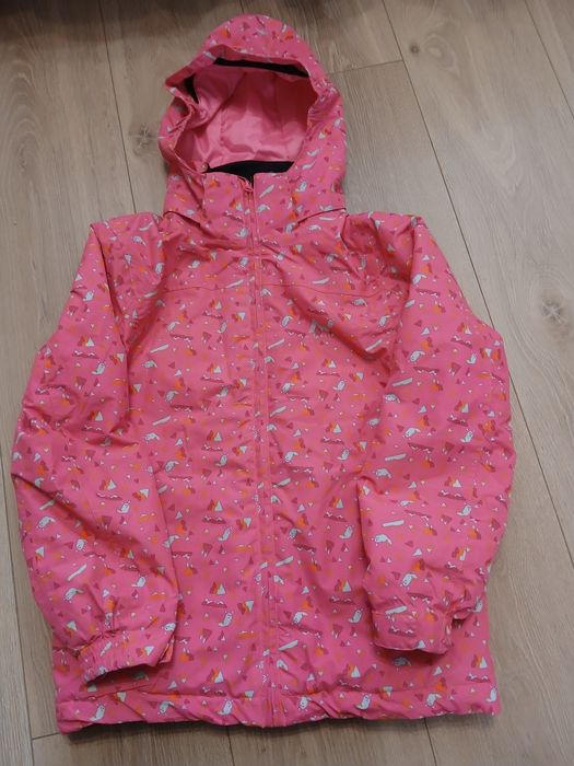 Kurtka i spodnie narciarskie r 140 McKinley komplet rózowy + czapka