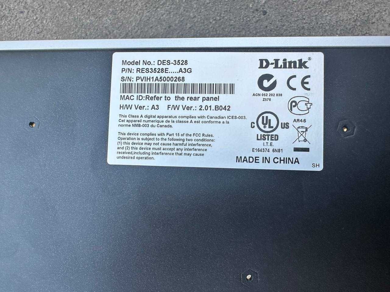 Коммутатор D-Link des 3528