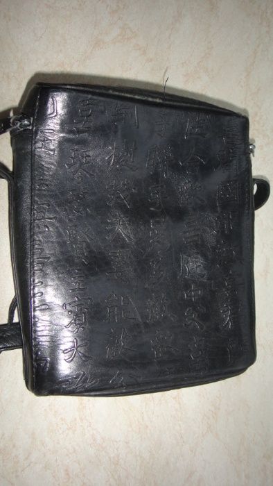 сумка с иегорлифами кожаная (кожа натуральная),мужская,женская,унисек