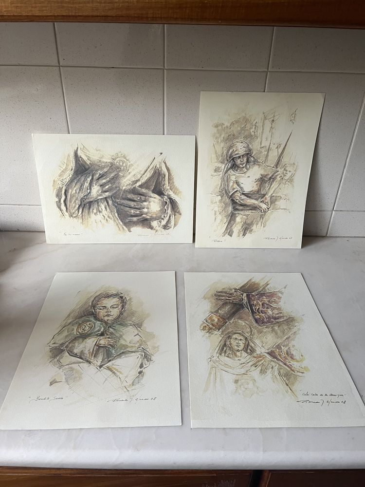 Serigrafias Religiosas -37cmX27cm -NOVAS -várias-