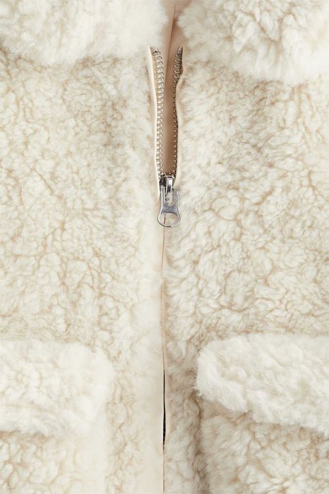 Kurtka puszysta S nowa kolekcja z misia kremowa PROMOCJA divided