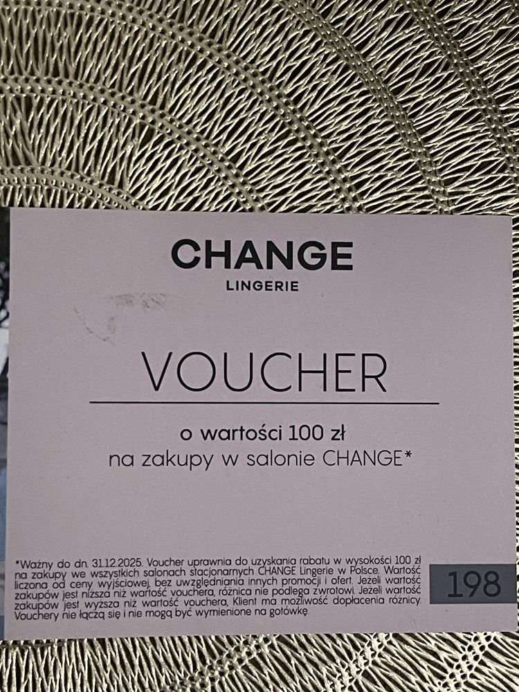 Voucher o wartości 100 zł Change Lingerie