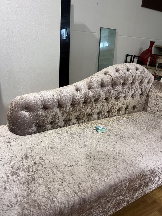 Poltrona veludo rosa