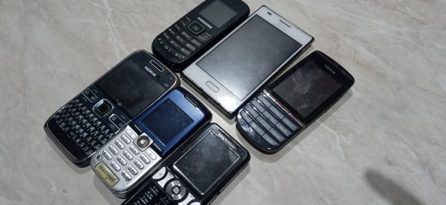 Telefony komórkowe zestaw 6 sztuk