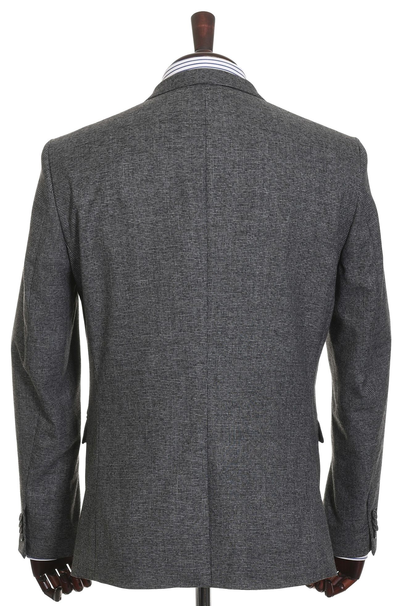 H&M szara marynarka męska w pepitkę skinny fit r. 52