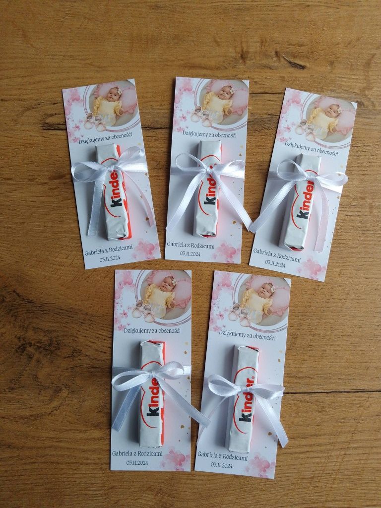Podziękowania dla gości (chrzest, komunia, urodziny)