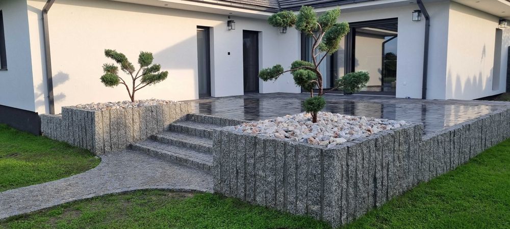 Kamienie ozdobne w BUDZYNIU Grys, Kostka granitowa, Otoczaki,TRANSPORT