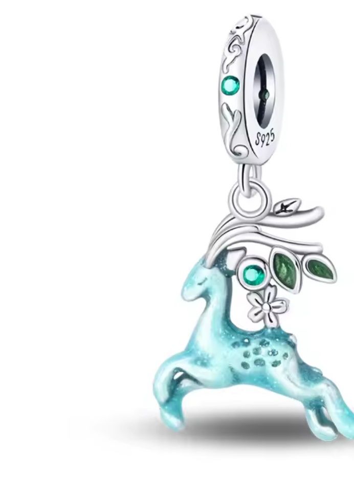Charms zawieszka srebrna 925 świeci w ciemności