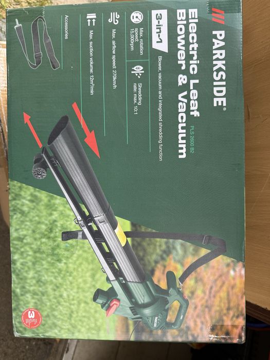 Dmuchawa/odkurzacz do liści Parkside