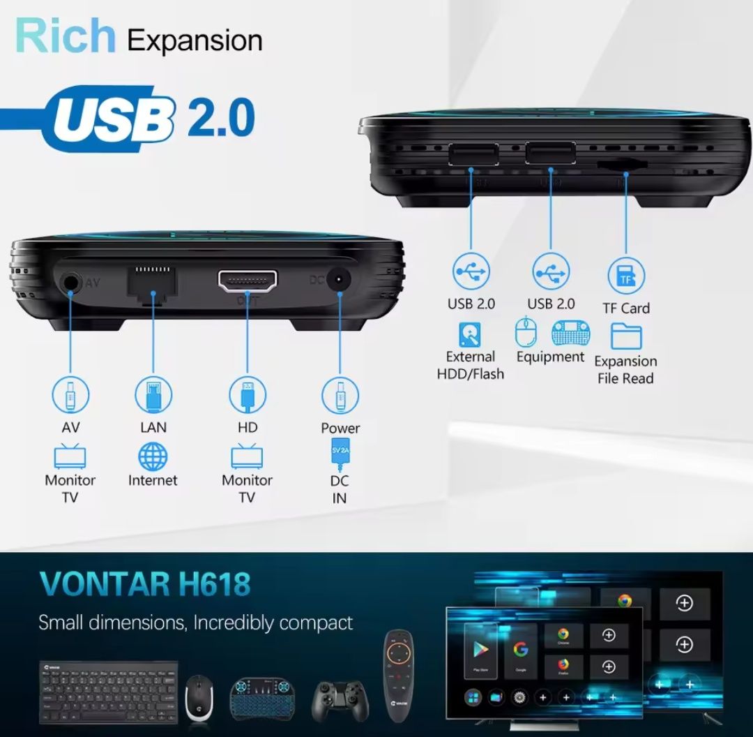 Box Android Vontar 4GB/32GB