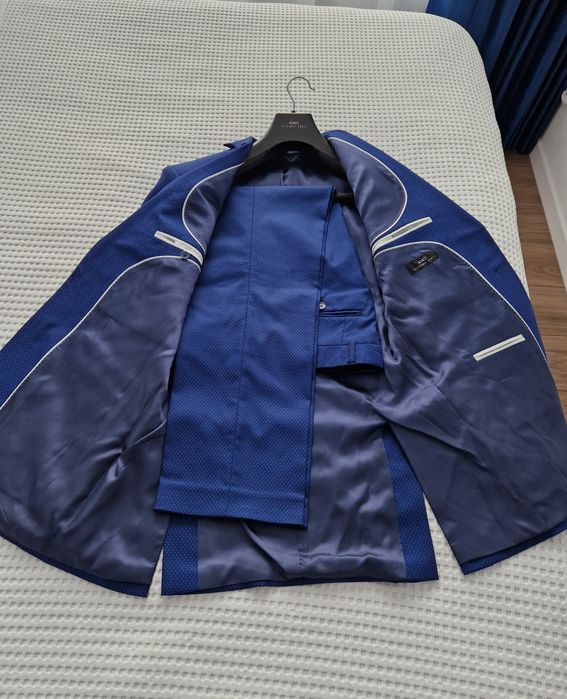 Garnitur męski, Giacomo Conti, granatowy, rozmiar 188/96/86