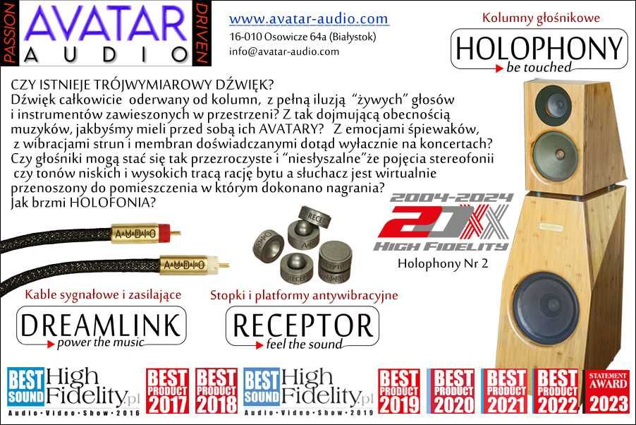 Stopki antywibracyjne Avatar Audio RECEPTOR Nr 4 stara wersja -30%