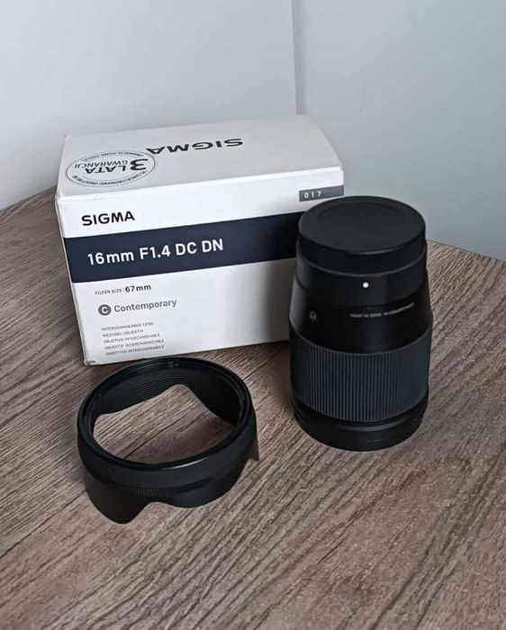 Sigma 16mm F1.4 DC DN Sony E Ostra