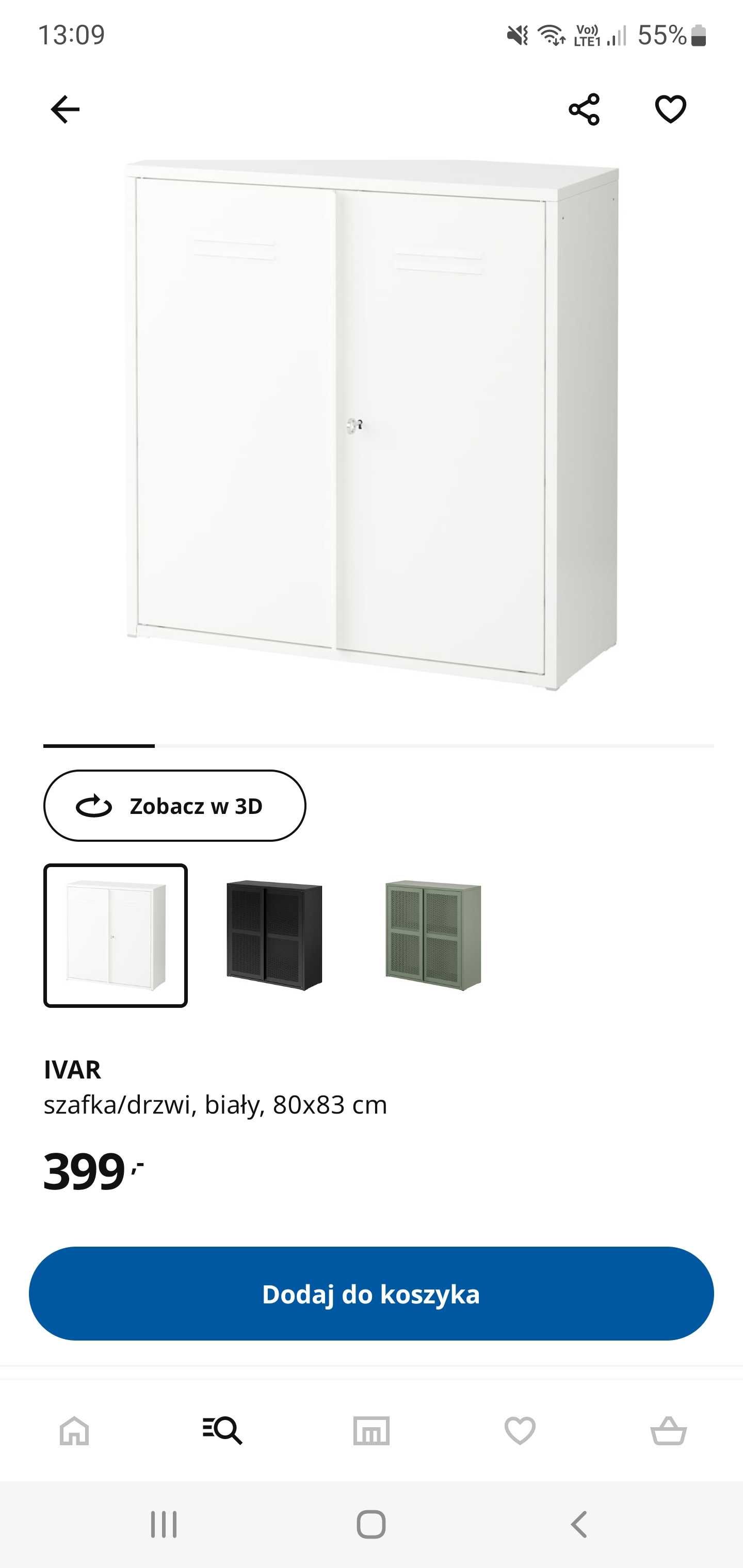 Szafka metalowa IKEA Ivar