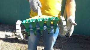 Semeador manual de sementes para semeadura em 5 linhas