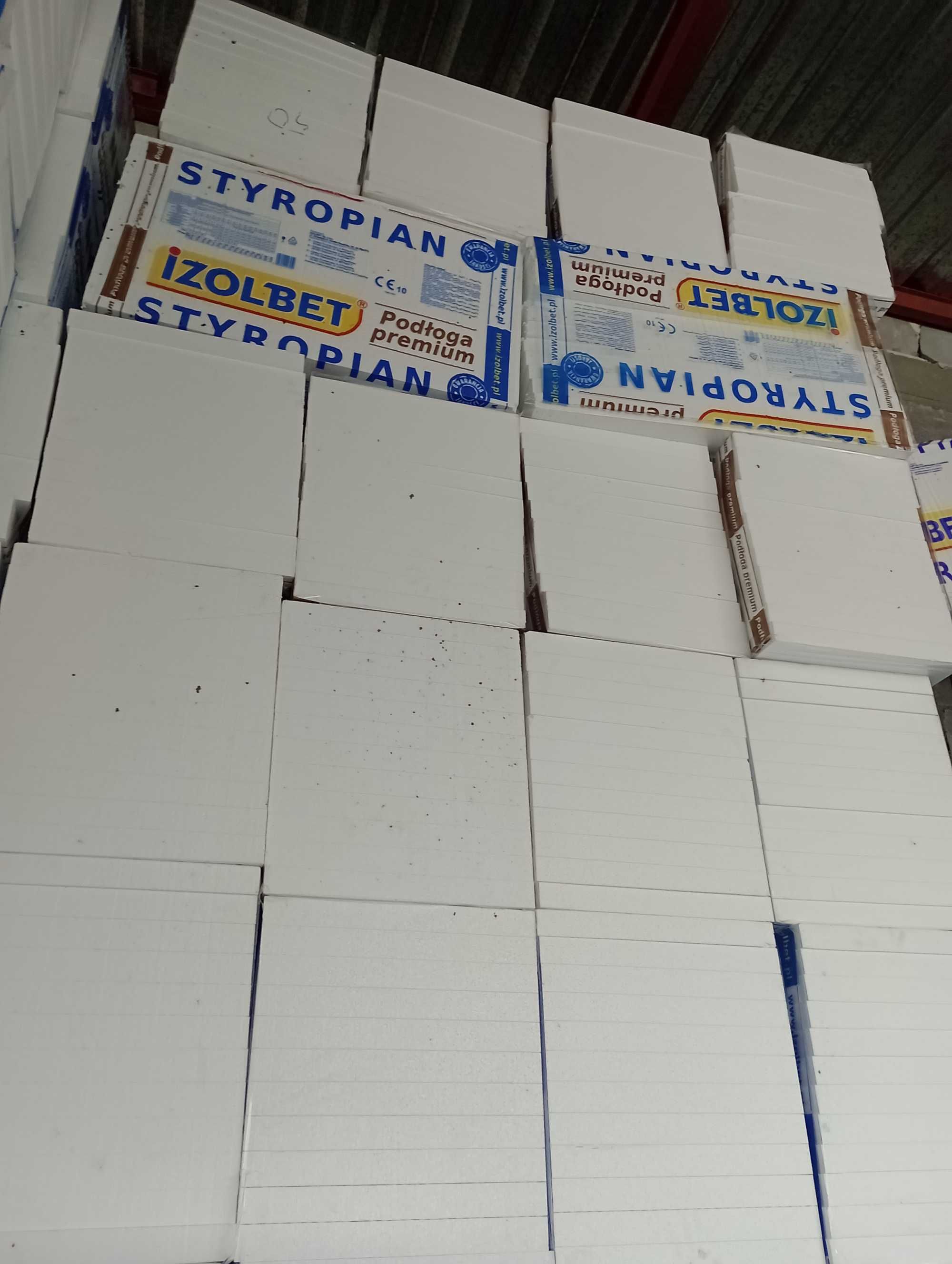 Styropian Izolbet Podłoga Premium 5 cm EPS 80 kPa 0,038 W/(mK) 6 m2