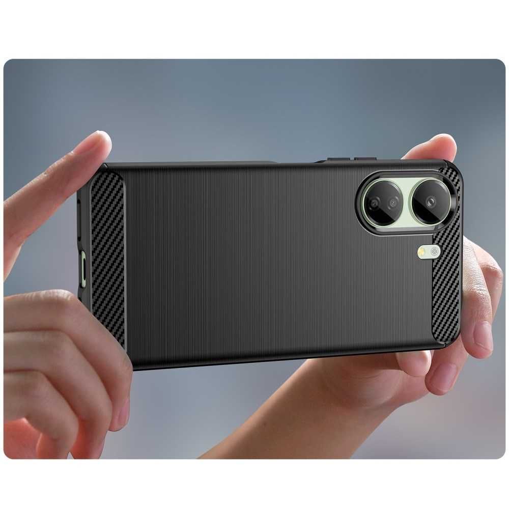 Etui Carbon do Xiaomi Redmi 13C 4G + Szkło Hartowane
