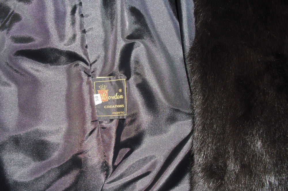 Casaco de Peles Vison Preto