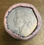 Rolo de 20 moedas de 25$00