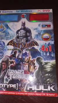 Игра для ПК 4в1 Batman, Hulk, Prototype, Transformers 2