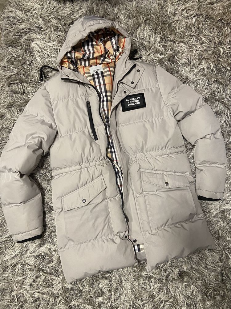Зимняя удлинённая куртка Burberry оригинал