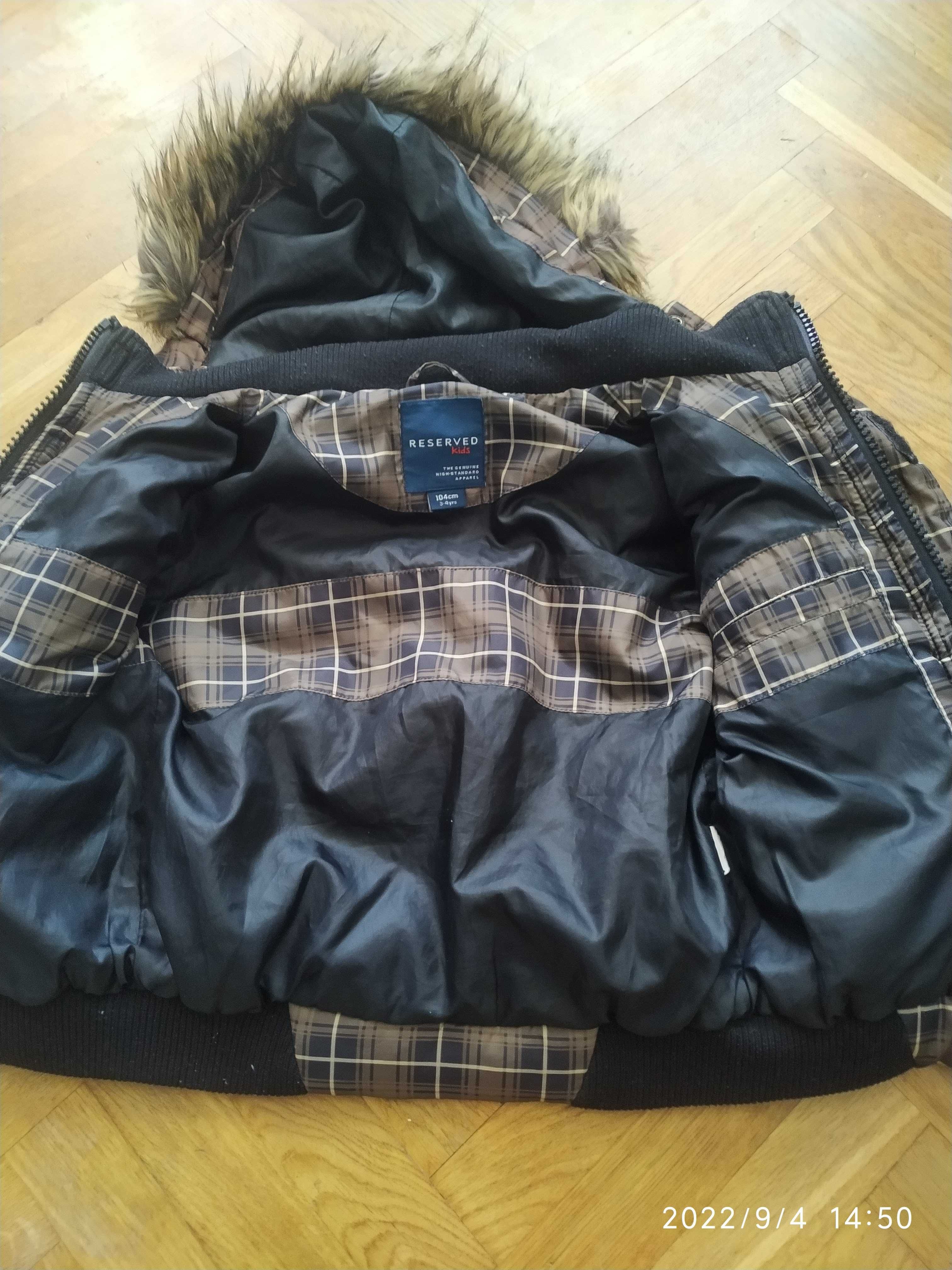 Kurtka zimowa dla chłopca Reserved rozm. 104
