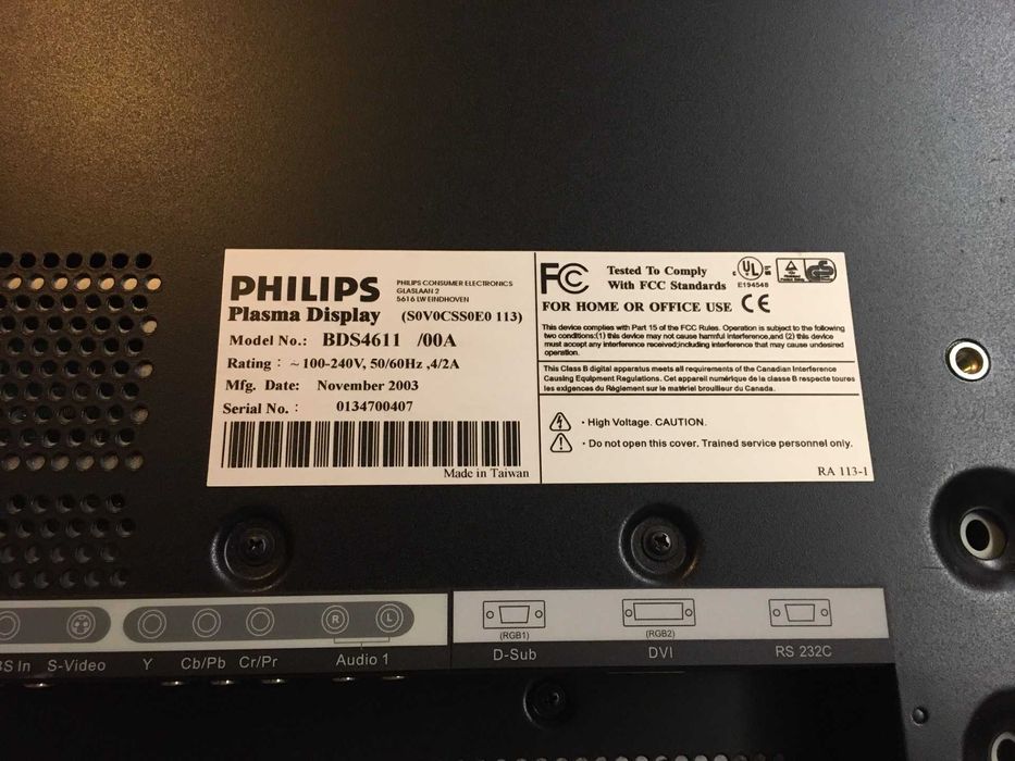 Philips Monitor TV Plasma 46 polegadas