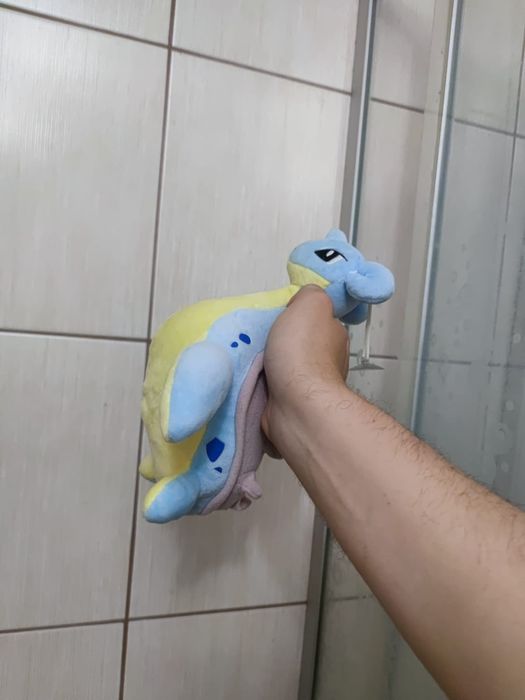 Pluszowa zabawka Lapras wodny błękitny niebieski Pikachu maskotka dla