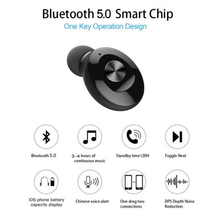 Bluetooth гарнітура 4 black