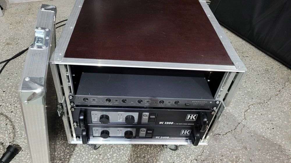 HK Audio VC2400, VC1200, dynacord Aktive X-over + case 8H. Zestaw!
