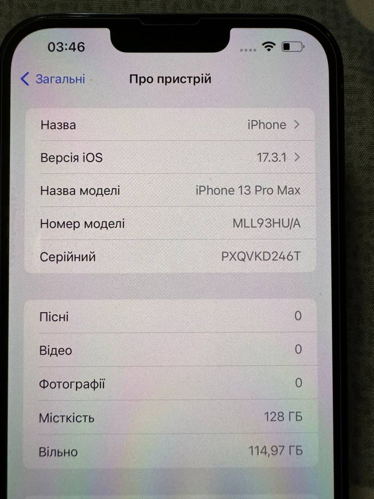 Iphone 13 pro max Sierra Blue 128gb