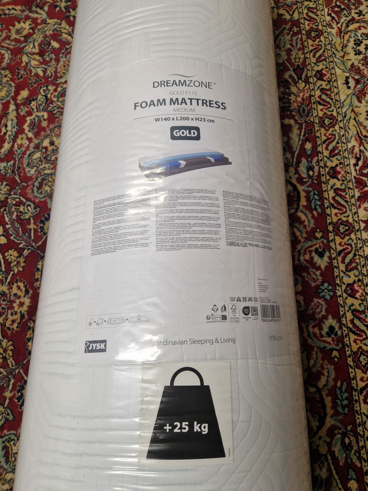 Nowy materac 140x200 F115 Gold Wellpur, cena w sklepie  5499 zł