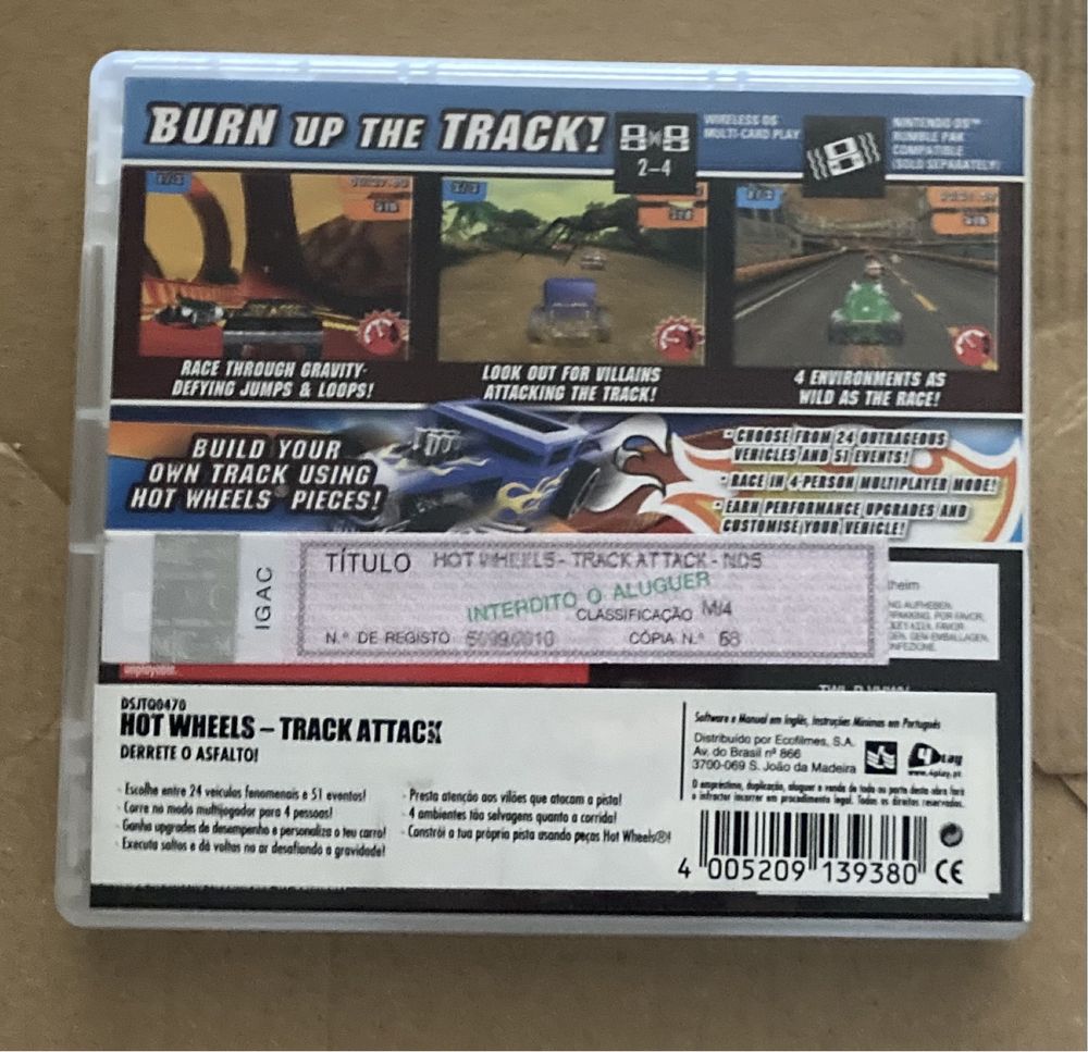 Jogo Hot Wheels Track attack para Nintendo DS