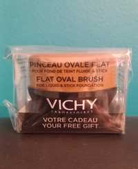 Vichy flat oval brush pędzel do podkładu makijażu