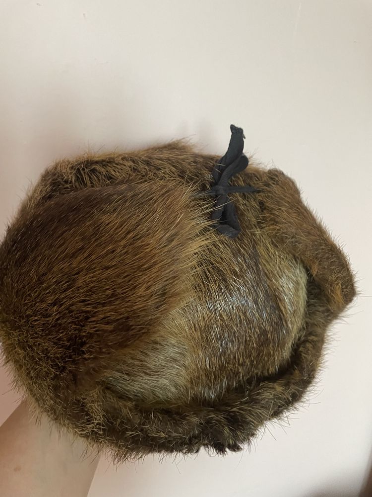 Czapka futrzana papacha uszatka