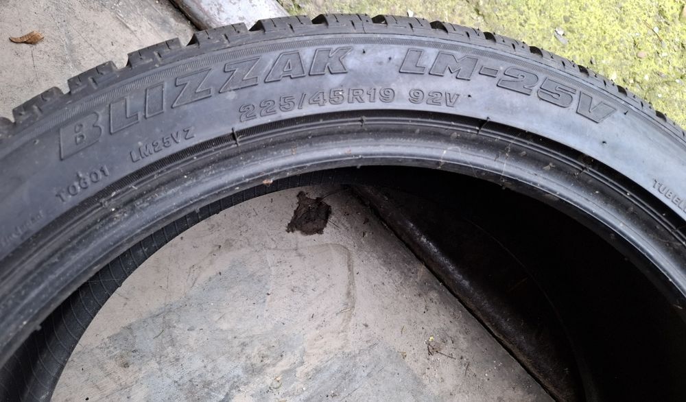 225/45R19 Bridgestone * Opony zimowe * 4 szt* Wyprzedaż magazynu *034K