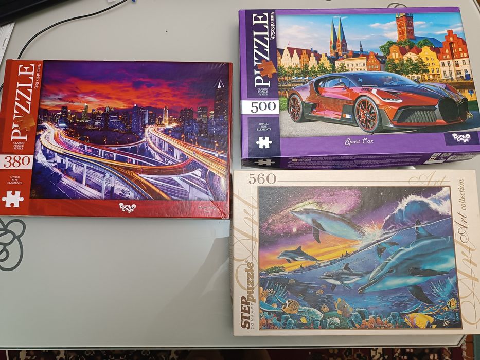 Пазли на 500, 560, 380