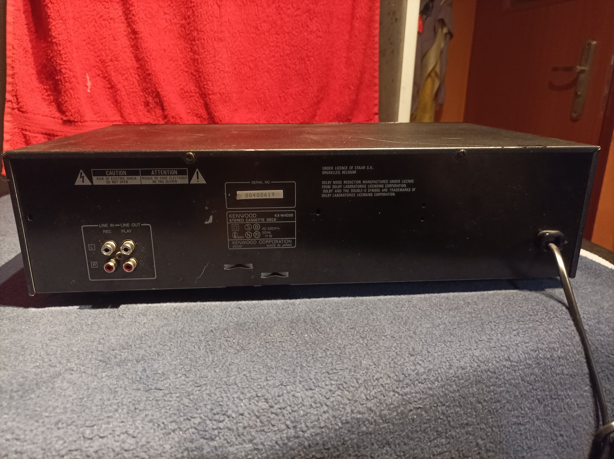Deck/magnetofon Kenwood KX-W4020 -Japan. Do naprawy. Tanio!