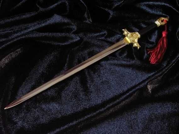 miniaturka historyczny MIECZ TAI CHI STAL TOLEDAŃSKA (24/A)