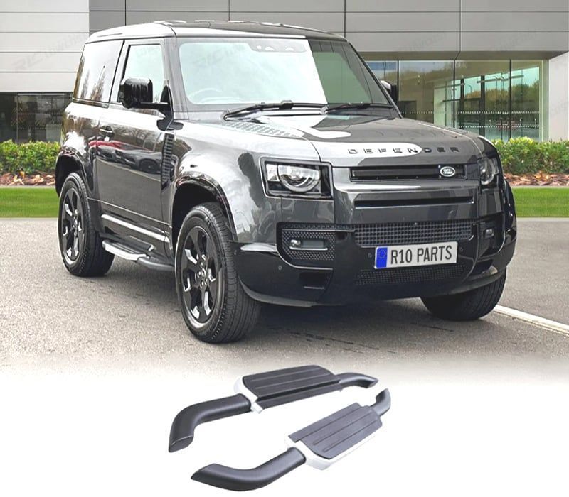 ESTRIBOS LATERAIS LAND ROVER DEFENDER 90 20- CINZENTO