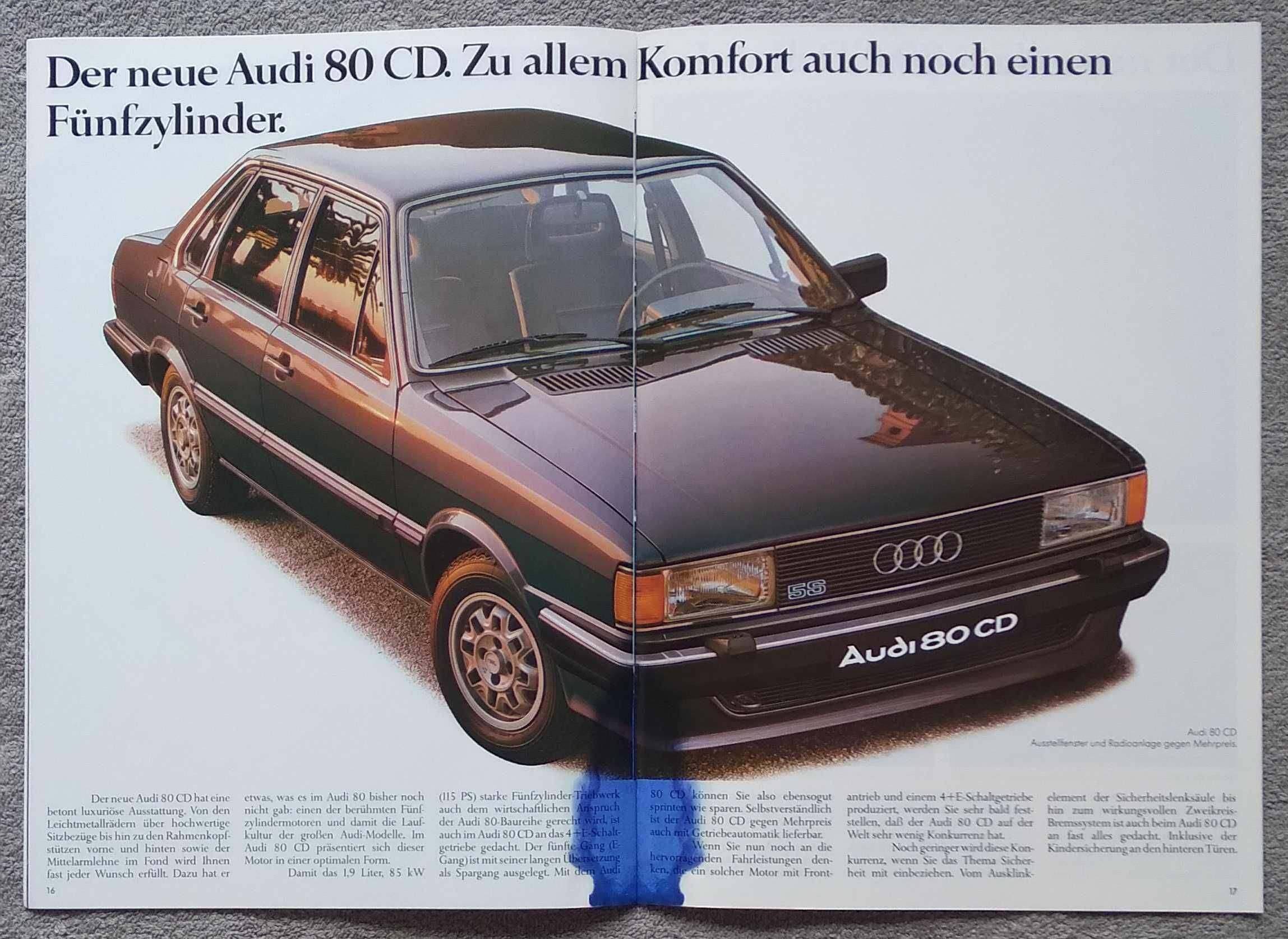 Prospekt AUDI 80 rok 1982